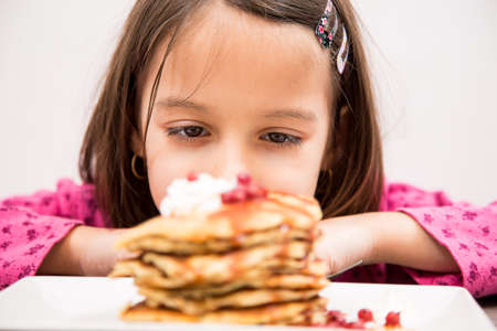 tasty pancake, delicious breakfast cakeの写真素材