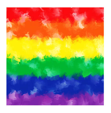 Rainbow watercolor background. のイラスト素材