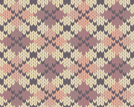 Seamless knitted pattern for winter clothing. のイラスト素材