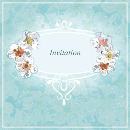 Invitation for wedding, shower, baby event, special occasion. のイラスト素材
