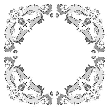 Ornate vector frame with place for textのイラスト素材