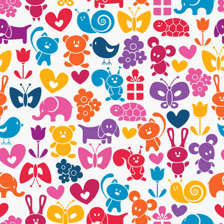 Baby seamless wallpaper のイラスト素材