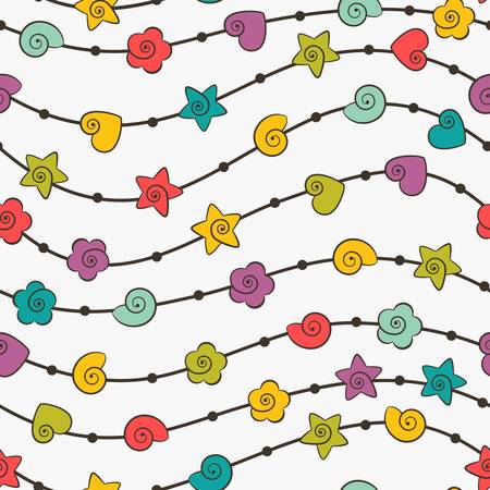 Seamless texture with color  shapes  EPS 10 vector illustration のイラスト素材