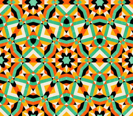 Seamless geometric traditional ornament. 