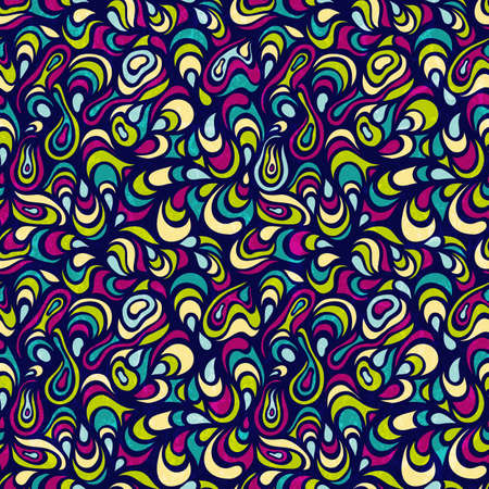 Seamless psychedelic background. Vector pattern EPS 10.のイラスト素材