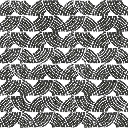 Vector seamless tribal pattern. Hand-drawn background with grunge texture.の写真素材