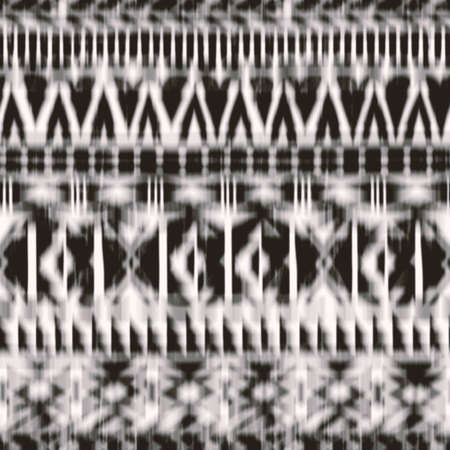 Modern tribal print. Seamless monochrome abstract pattern.の写真素材