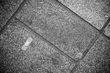 Band-Aid on Pavementの写真素材