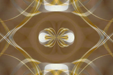 Abstract Golden Forms Pattern, coming from a fractal design.の写真素材