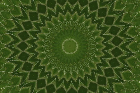 Geometrical green abstract decorative patternの写真素材