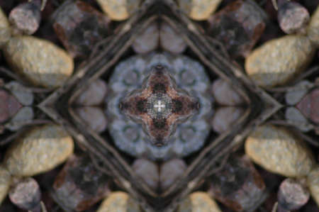 A kaleidoscope, abstract fantasy, illustration, can be used as a backgroundの写真素材
