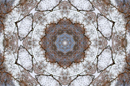 A kaleidoscope, abstract fantasy, illustration, can be used as a backgroundの写真素材
