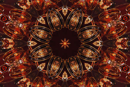 A kaleidoscope, abstract fantasy, illustration, can be used as a backgroundの写真素材
