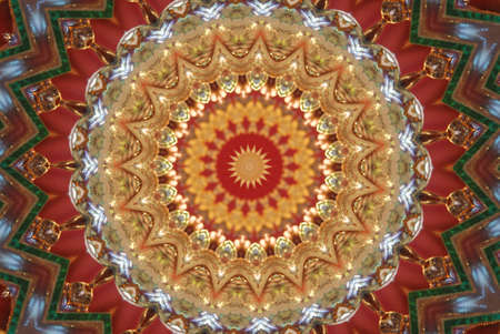 A kaleidoscope, abstract fantasy, illustration, can be used as a backgroundの写真素材