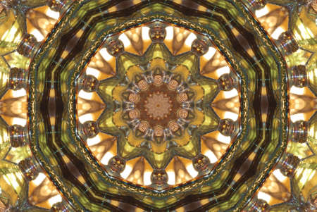 A kaleidoscope, abstract fantasy, illustration, can be used as a backgroundの写真素材