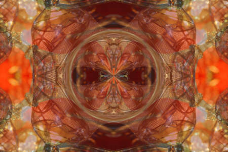 A kaleidoscope, abstract fantasy, illustration, can be used as a backgroundの写真素材