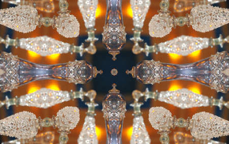 A kaleidoscope, abstract fantasy, illustration, can be used as a backgroundの写真素材