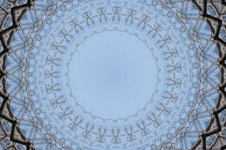 A kaleidoscope, abstract fantasy, illustration, can be used as a backgroundの写真素材