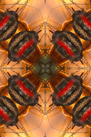 A kaleidoscope, abstract fantasy, illustration, can be used as a backgroundの写真素材