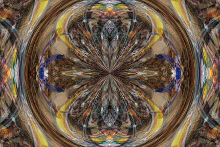 A kaleidoscope, abstract fantasy, illustration, can be used as a backgroundの写真素材