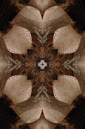 A kaleidoscope, abstract fantasy, illustration, can be used as a backgroundの写真素材
