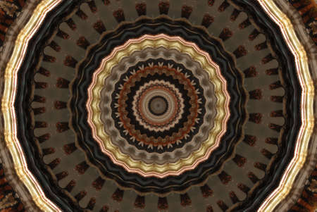 A kaleidoscope, abstract fantasy, illustration, can be used as a backgroundの写真素材