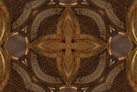 A kaleidoscope, abstract fantasy, illustration, can be used as a backgroundの写真素材