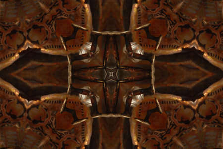 A kaleidoscope, abstract fantasy, illustration, can be used as a backgroundの写真素材