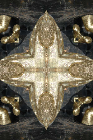 A kaleidoscope, abstract fantasy, illustration, can be used as a backgroundの写真素材