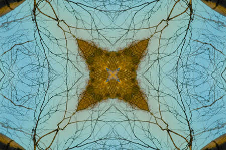 A kaleidoscope, abstract fantasy, illustration, can be used as a backgroundの写真素材