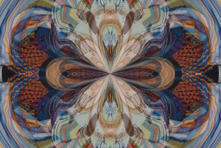 A kaleidoscope, abstract fantasy, illustration, can be used as a backgroundの写真素材