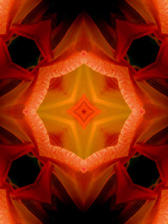 A kaleidoscope, abstract fantasy, illustration, can be used as a backgroundの写真素材