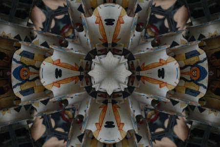 A kaleidoscope, abstract fantasy, illustration, can be used as a background
