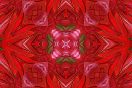 A kaleidoscope, abstract fantasy, illustration, can be used as a backgroundの写真素材