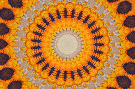 A kaleidoscope, abstract fantasy, illustration, can be used as a backgroundの写真素材