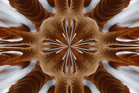 A kaleidoscope, abstract fantasy, illustration, can be used as a backgroundの写真素材
