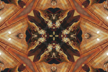 A kaleidoscope, abstract fantasy, illustration, can be used as a backgroundの写真素材
