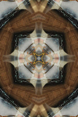 A kaleidoscope, abstract fantasy, illustration, can be used as a backgroundの写真素材