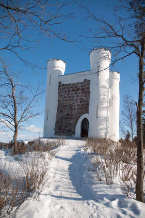 Fort in park Monrepo in Vyborgの写真素材