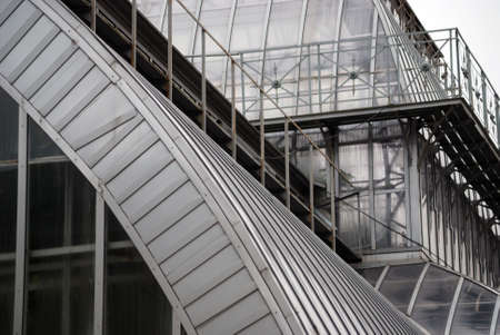 glass roof of houseの写真素材