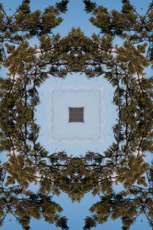 A kaleidoscope, abstract fantasy, illustration, can be used as a backgroundの写真素材