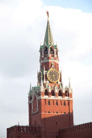 Kremlin Moscow clock tower (red square)