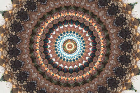 A kaleidoscope, abstract fantasy, illustration, can be used as a backgroundの写真素材