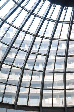 glass roof of houseの写真素材