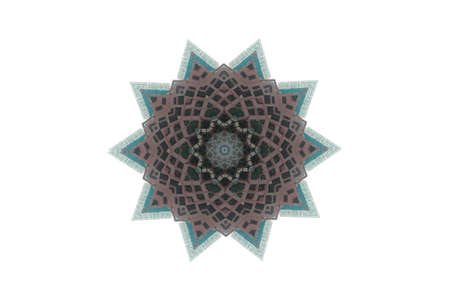 A kaleidoscope, abstract fantasy, illustration, can be used as a backgroundの写真素材