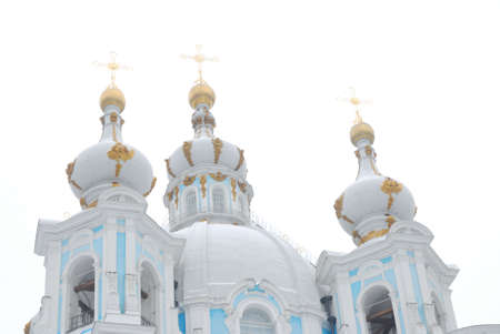 St Petersburg. View of the Smolny Cathedralの写真素材