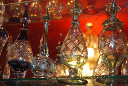 Egyptian perfume bottlesの写真素材