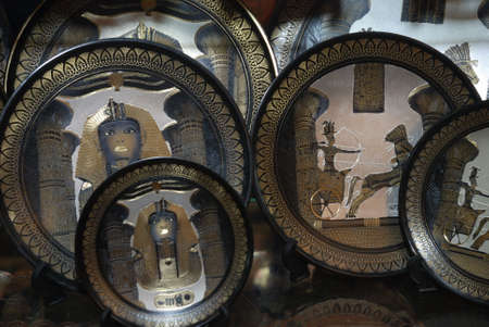 A shop of souvenirs is in Africaの写真素材