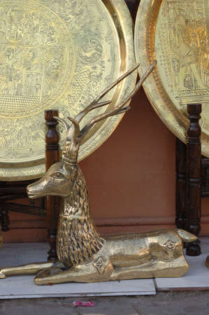 A shop of souvenirs is in Africaの写真素材