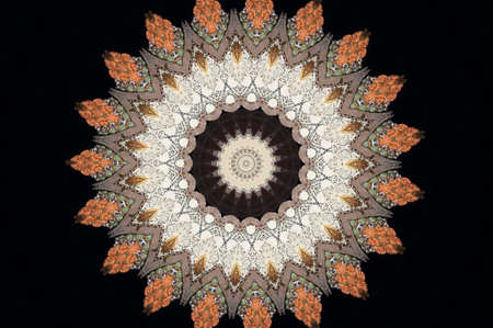 A kaleidoscope, abstract fantasy, illustration, can be used as a backgroundの写真素材